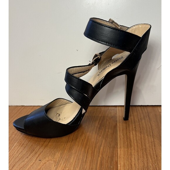 Pierre Dumas Shoes Womens Size 8 Black Strappy High Heel Sandals Sexy Dressy - Picture 4 of 9